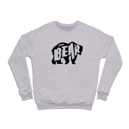 Papa Bear Black Crewneck Sweatshirt