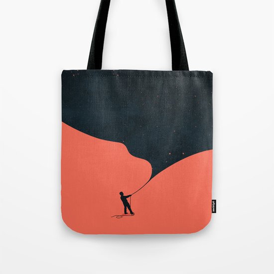 Night fills up the sky Tote Bag