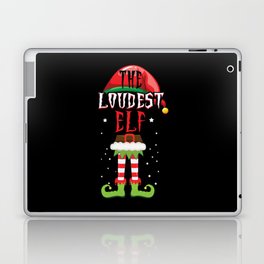 The Loudest Elf Santa Winter Holiday Christmas Laptop Skin