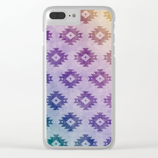Aztec Pattern 06 Clear iPhone Case