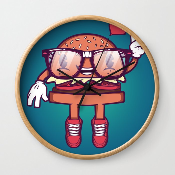 Hamburger - Food Series Guys Wall Clock