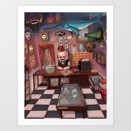 Mr. Chudderley's Shop of Curiosities Art Print