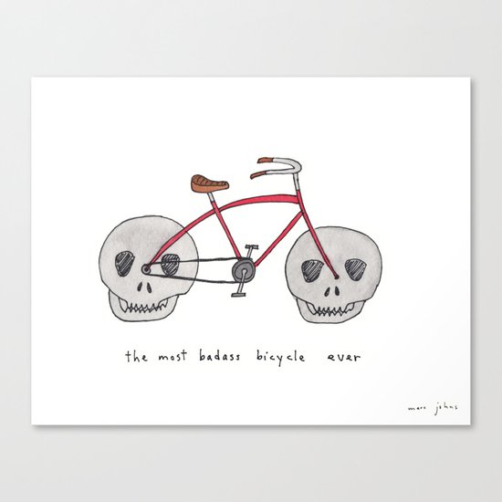 the most badass bicycle ever Canvas Print