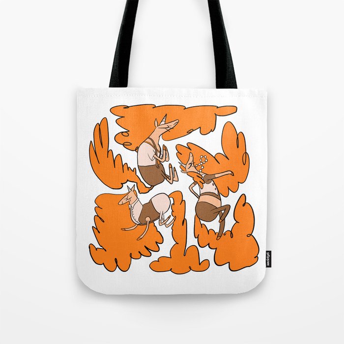 Fashion Po-Nays Orange Tote Bag