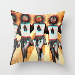 Mrs. Sippy Cup Tour Poster Throw Pillow