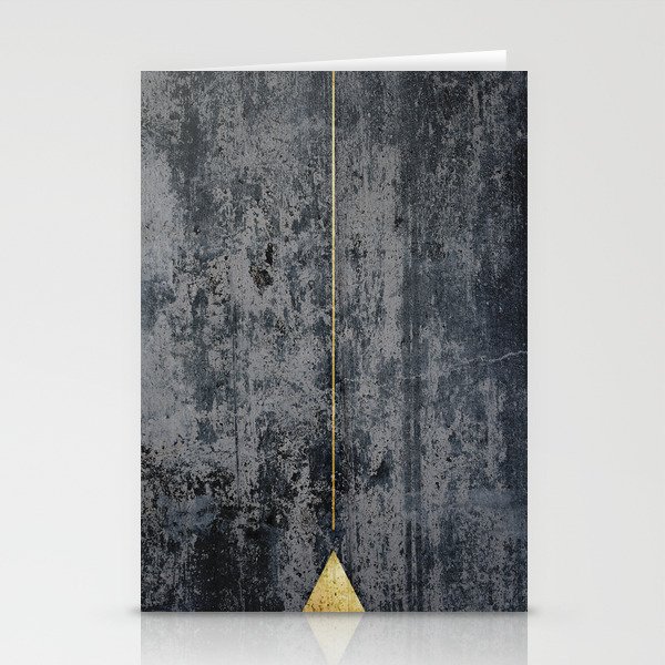 gOld triangle Stationery Cards