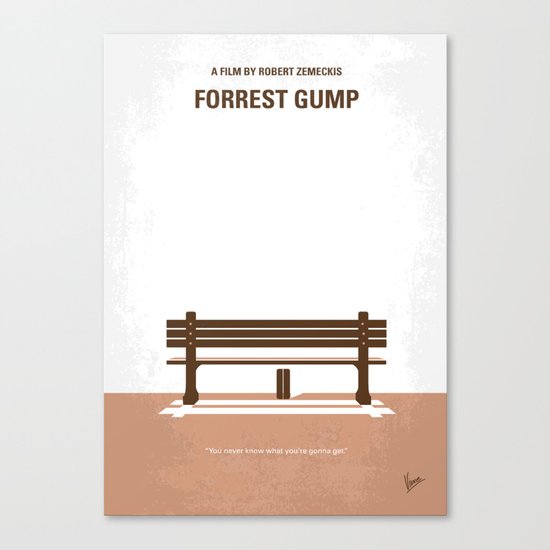 No193 My Forrest Gump minimal movie poster Canvas Print