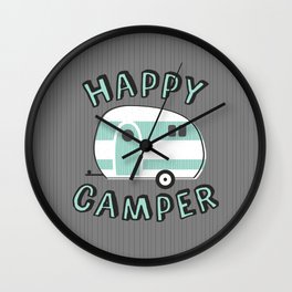 Happy Camper Wall Clock
