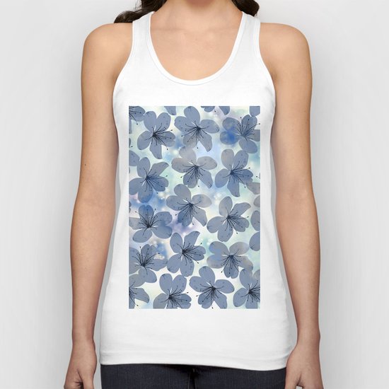 Floral Pattern C Unisex Tank Top