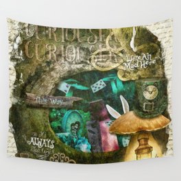 Down the Rabbit Hole Wall Tapestry
