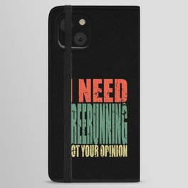 Freerunning Saying Funny iPhone Wallet Case