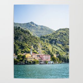 Lake Como, Italy, Ocean Mountain  Poster
