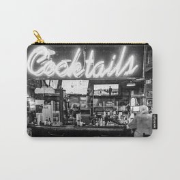 Cocktails Carry-All Pouch | Cocktails, B W, Barset, Neonsign, Bealestreet, Monochrome, Beer, Bluffcity, Photo, Memphis 