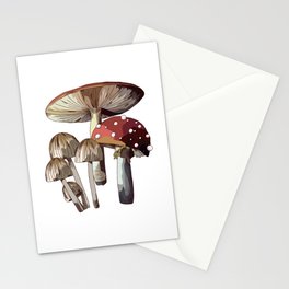 Mushroom Trio Stationery Card
