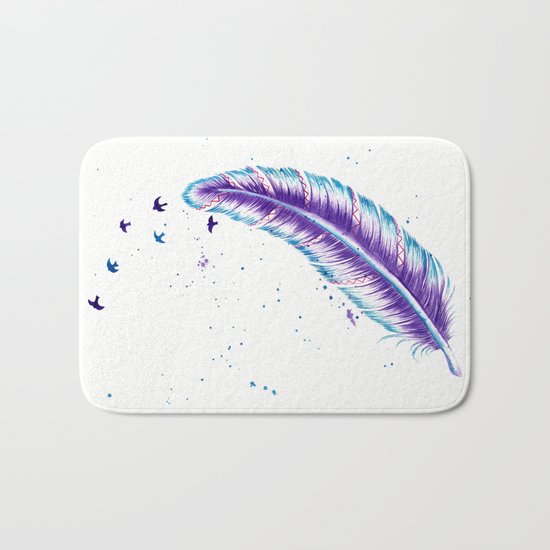 Birds Off A Feather Bath Mat