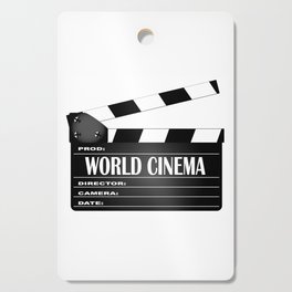 World Cinema Movie Clapperboard Cutting Board
