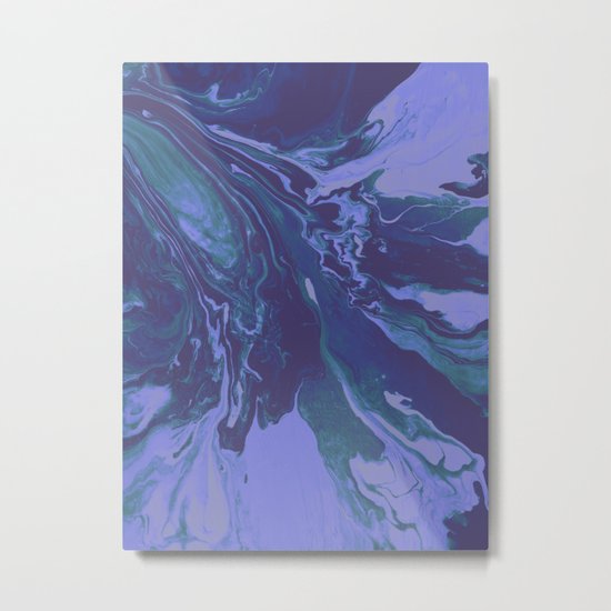 Mermaid Marble Metal Print