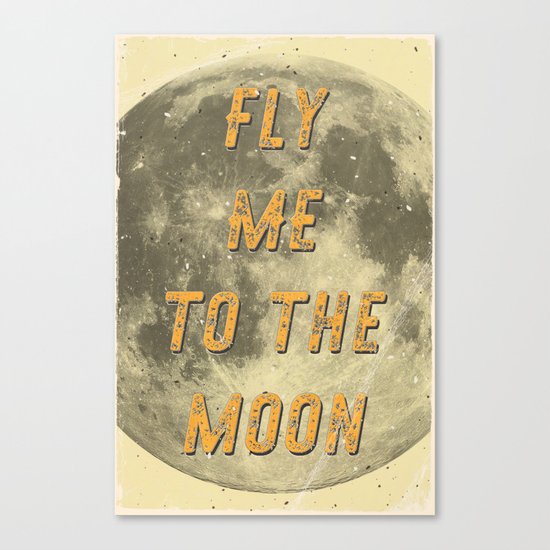 Fly me to the Moon - A Hell Songbook Edition Canvas Print