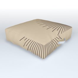 Geometric Sunburst Outdoor Floor Cushion