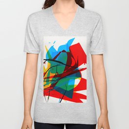Abstract art made by Thimeo 19 months V Neck T Shirt