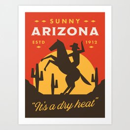 Sunny Arizona Art Print