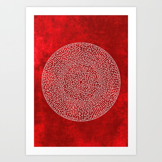 THE RED LABYRINTH Art Print