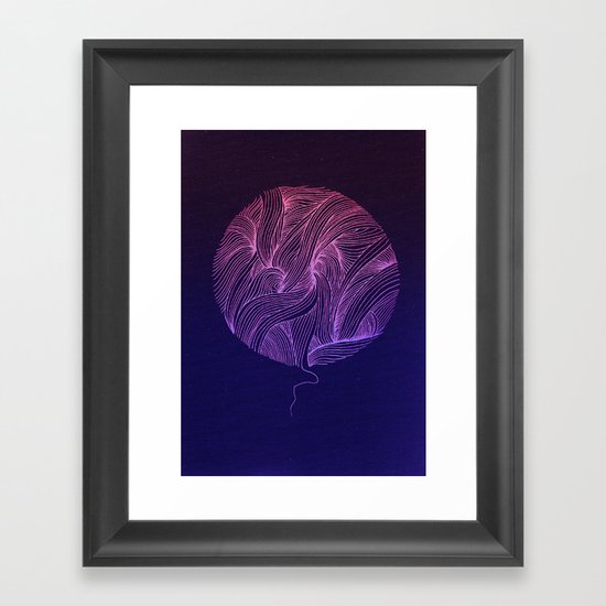 Circle Framed Art Print