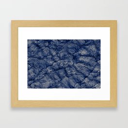 Colored Water Waves Framed Art Print