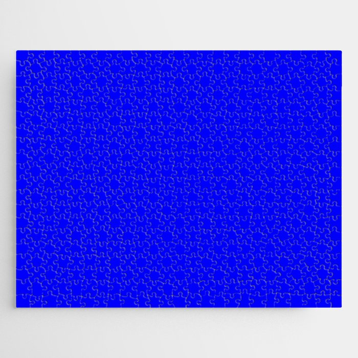 Monochrome  blue 0-0-255 Jigsaw Puzzle