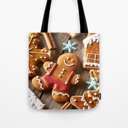 Christmas Gingerbread Cookies Tote Bag