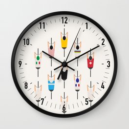 Bicycle squad Wall Clock