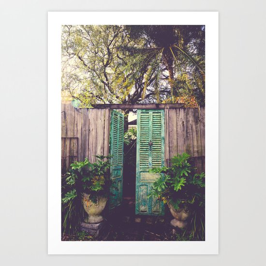 Saint Augustine Garden Art Print
