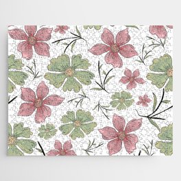 Spring Watercolor Floral Jigsaw Puzzle