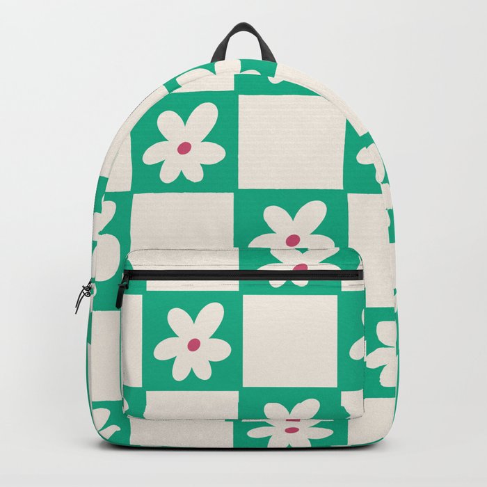 Spring Daisies - Bright Green  Backpack