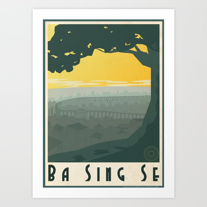 Ba Sing Se Travel Poster Art Print