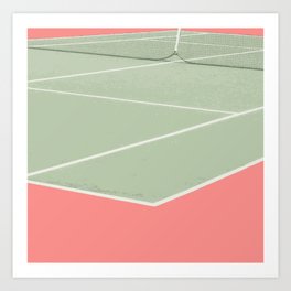 Tennis game Art Print