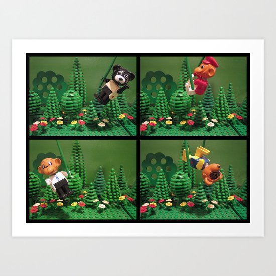 we love the jungle Art Print