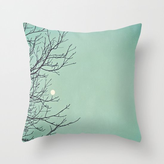Holding the moon Throw Pillow