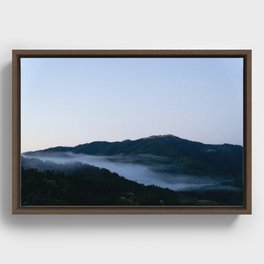 big sur at sunrise Framed Canvas