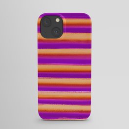 Sunset Paint Brush Stripes iPhone Case