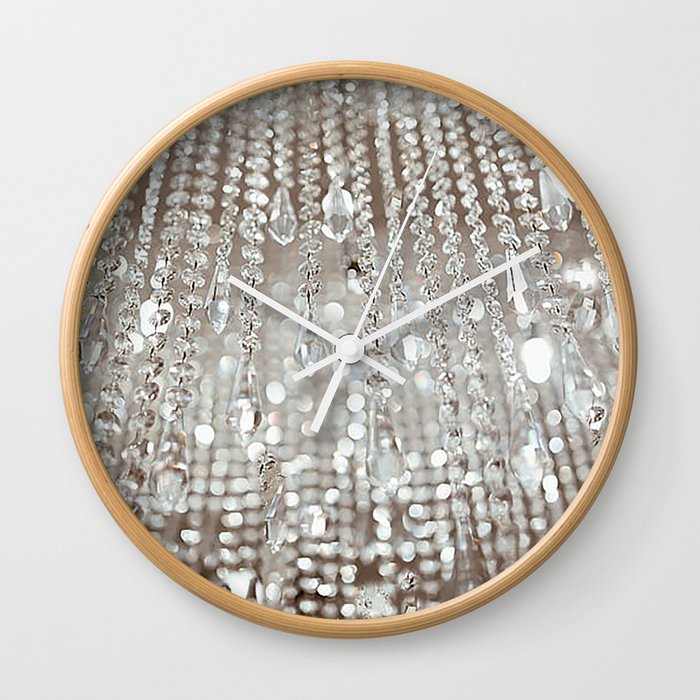 Crystals and Light Wall Clock