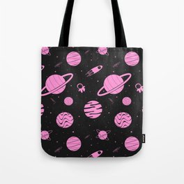 pinky planet(black) Tote Bag
