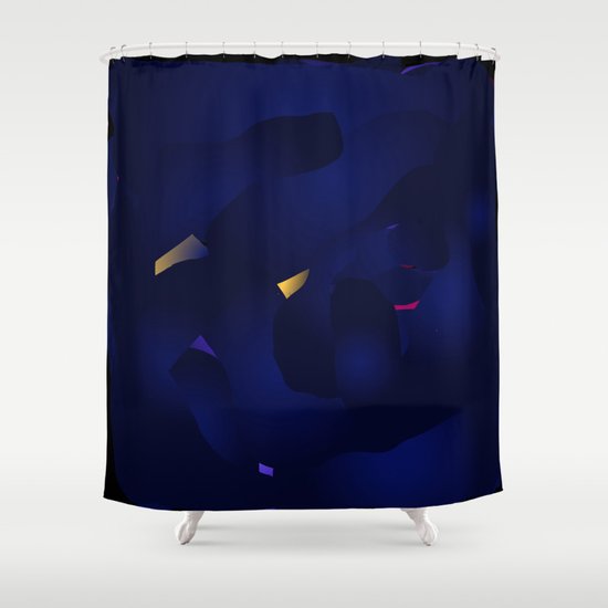 Interstellar Storm Shower Curtain