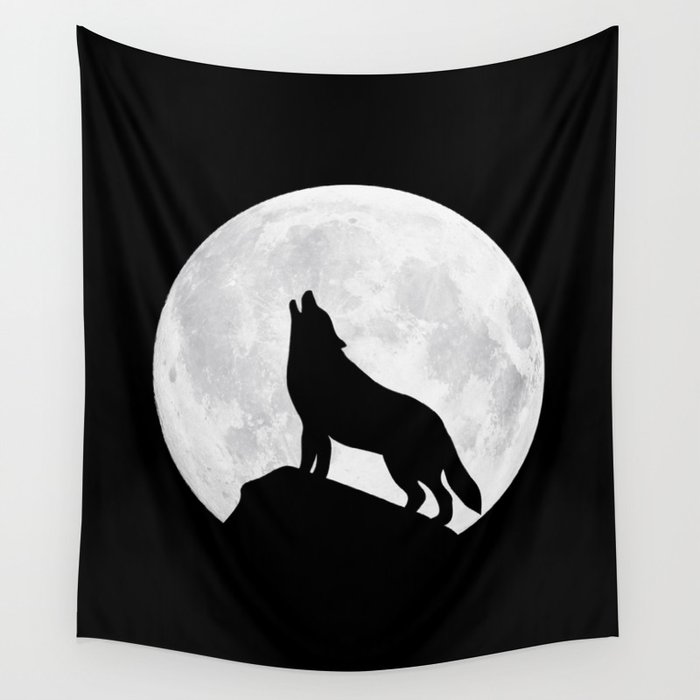 Wolf moon best sale tapestry