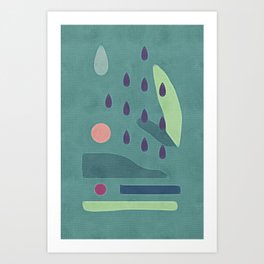 Purple Rains Art Print