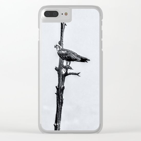 Lonely Perch Clear iPhone Case