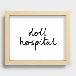 Doll Hospital logo Recessed Framed Print