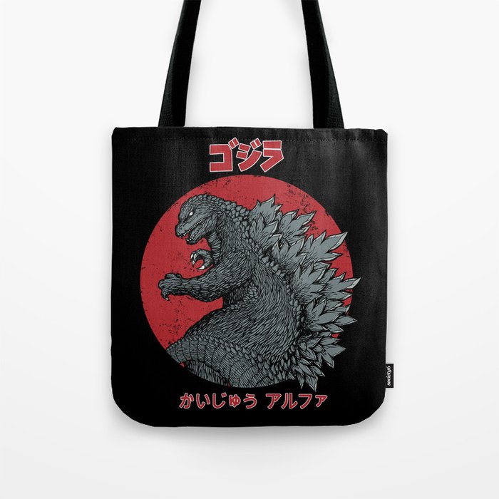 Gojira Kaiju Alpha Tote Bag
