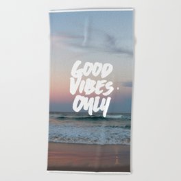 Good Vibes Only Beach and Sunset Beach Towel