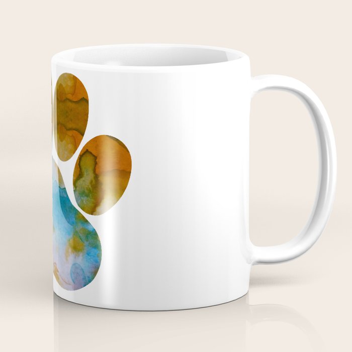  Dog  Paw  Print Coffee  Mug by bittenbyermines Society6